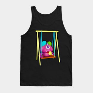 Monster cute animal cartoon 3d Tank Top